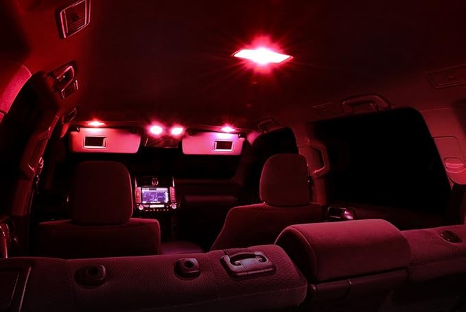 XtremeVision Interior LED for Ford Explorer 2011-2014 (6 Pieces) Red Interior LED Kit + Installation Tool