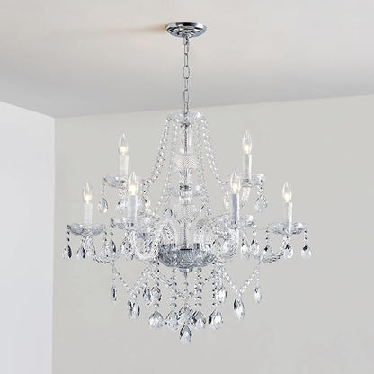 Saint Mossi 9 Light Modern Contemporary Elegant Crystal Glass Chandelier Pendant Ceiling Lighting Fixture