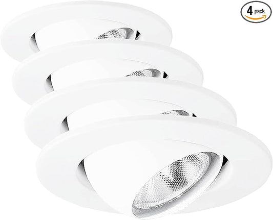 HALO RE-4002WH 4" White Eyeball Trim (Pack of 4)