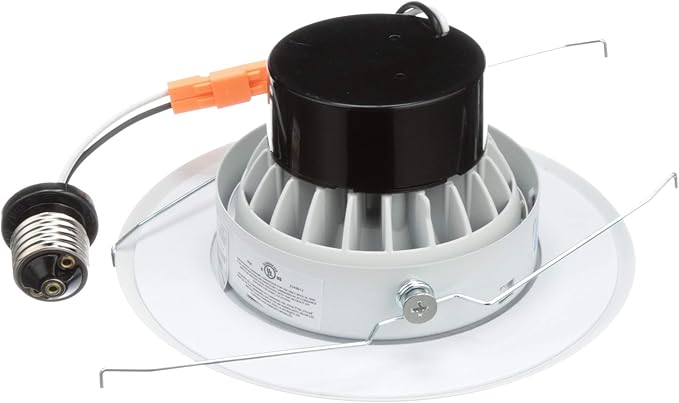 NICOR Lighting 5/6 inch LED Gimbal Downlight Retrofit Kit, 4000K White (DLG56-10-120-4K-WH)
