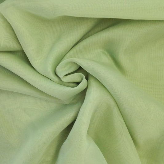 AK TRADING CO. 120" Wide (10ft Wide) X 120 Yards Roll - Sheer Voile Chiffon Fabric - Perfect for Draping Panels and Masking for Weddings, Parties & Events, Tent Draping - Sage Green