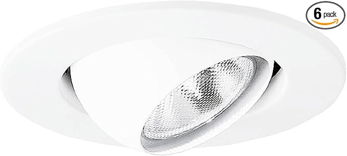 HALO RE-4002WH 4" White Eyeball Trim (Pack of 6)