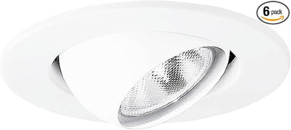 HALO RE-4002WH 4" White Eyeball Trim (Pack of 6)