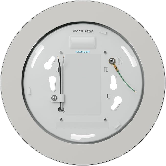 Kichler Low Profile LED Downlight - Gen Select 5-in-1 Downlight White, for Wet or Damp Spaces, 2700K-5000K, Color Temperature Select, Power Surge Protected, (7.38" Dia x 1.35" H) 43874WH5CCT