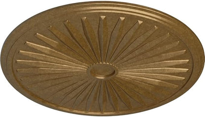 Ekena Millwork Leandros Ceiling Medallion, Pale Gold