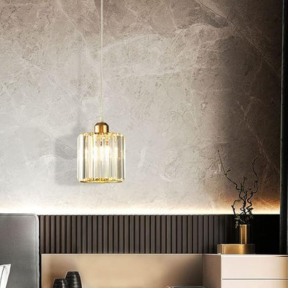 LightInTheBox 3Pcs Crystal Pendant Light Small Gold Pendant Light Modern Adjustable Chandelier Ceiling Light Fixture for Kitchen Island Bedside Cafe Restaurant (3 Color Changing)