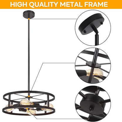 Black Semi Flush Mount Ceiling Light,Industrial Farmhouse Sloped Lights Fixture, Adjustable Height Metal Lighting for Kitchen Dining Room Entryway Hallway Living Room