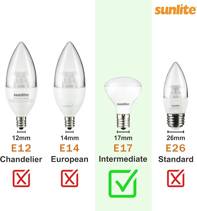 Sunlite 01295-SU Incandescent C9 Colored Bulbs, Holiday Decorative Bulb 7 Watts, E17 Intermediate Base, Christmas-Lights Nightlight, Title 20 Approved, Green, 25 Count