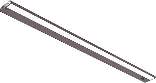 Getinlight 48-inch 3 Color Levels LED Under Cabinet Lighting, Hardwired or Plugged-in, Selectable White 2700K/3000K/4000K, Dimmable, Bronze Finished, IN-0210-6-BZ