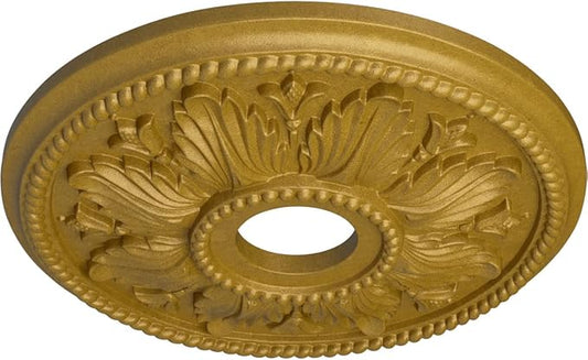 Ekena Millwork CM18ED1PGS Edinburgh Ceiling Medallion, Pharaohs Gold