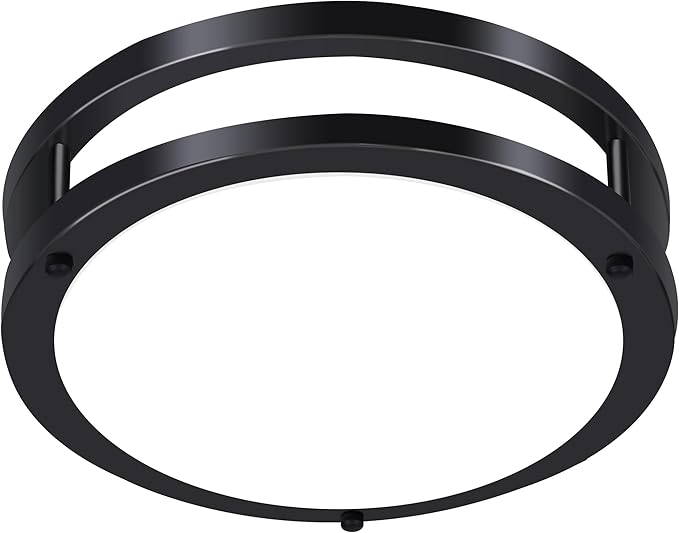 Hlite 36W 13inch LED Flush Mount Ceiling Light, 3600LM Super Bright, 5000K Daylight White, Oil Rubbed Bronze Low Profile Ceiling Light Fixture for Bedroom Kitchen Bathroom Hallway