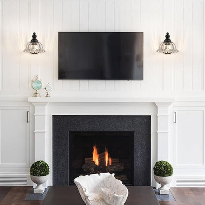 XIEDUN Vanity Light Black Wall Sconces Farmhouse Bathroom Sconces