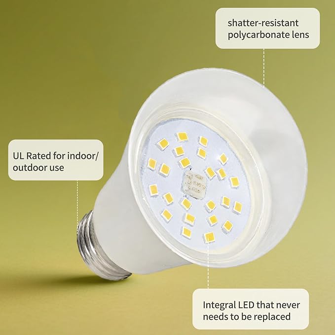 GT-Lite LED Plant Grow Light Bulbs Full Spectrum with 13.09 PPF, A19, E26 Base for Indoor Outdoor Plants
