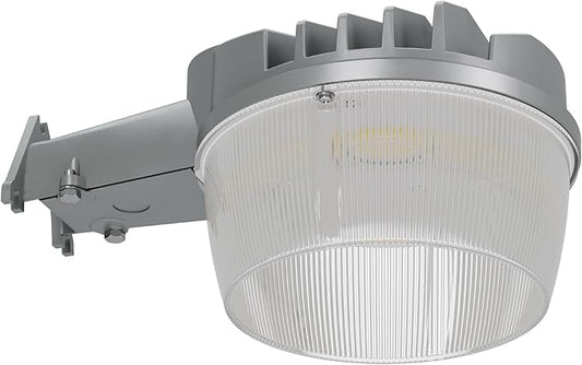 HALO ALB Outdoor Dusk-to-Dawn LED Security Area Light with 7000 Lumens, Wall or Pole Mount - Textured Gray