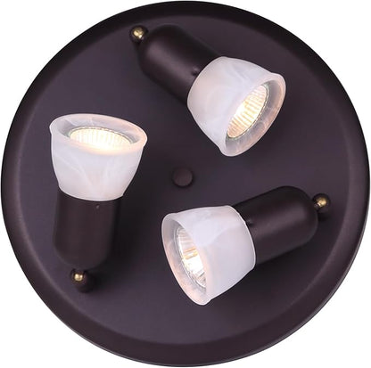 CANARM LTD. ICW356A03ORB10 James 3 Bulb Ceiling/Wall Light, Oil Rubbed Bronze