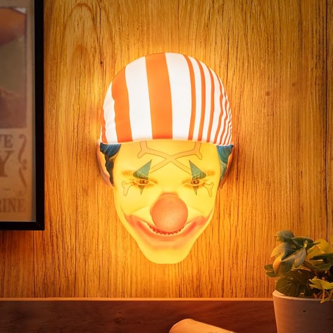 Buggy Mask Light, Wall Mountable or Freestanding LED Lamp, Officially Licensed One Piece Merchandise for Bedrooms, Man Caves, Home and Collectors | Paladone
