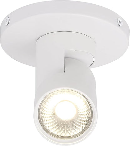 Nuvo Lighting 62/1106 12W LED Adjustable Barrel Monopoint Ceiling and Wall Spotlight, White