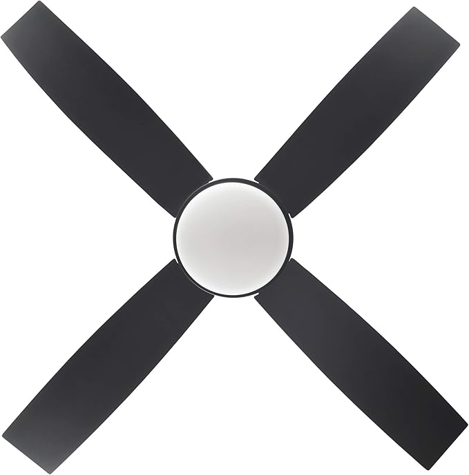 Design House 157354 Cali 52-inch Contemporary Indoor Ceiling Fan with LED Light Kit with 4-Blades, Reverse Airflow, Wall Control, Brushed Nickel