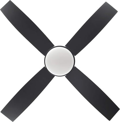 Design House 157354 Cali 52-inch Contemporary Indoor Ceiling Fan with LED Light Kit with 4-Blades, Reverse Airflow, Wall Control, Brushed Nickel