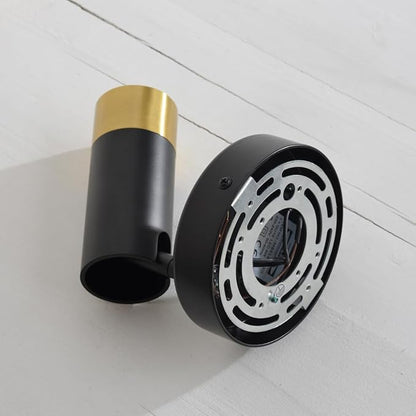 Wall Sconce with Switch,Black and Gold Bedroom Lights for Wall Hardwired,Modern Sconces Wall Light with Rotatable Lampshade,Industrial Wall Lamps for Living Room,Corner,Hallway,Nightstand,Wall Decor