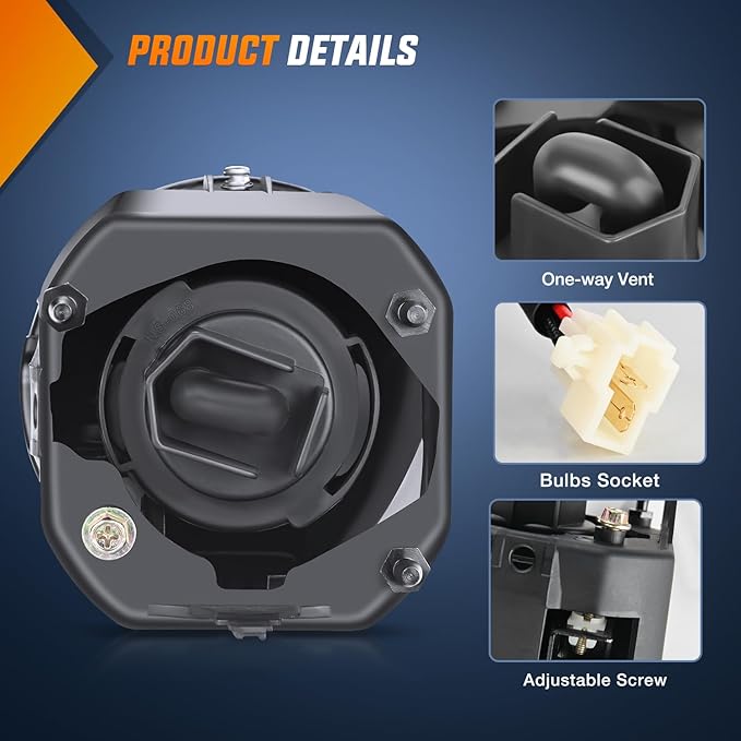 Nilight Fog Light Assembly Compatible with 2000 2001 Nissan Maxima 2002 2003 Sentra&Frontier 2004 Xterra Amber Lens Lamps Replacement