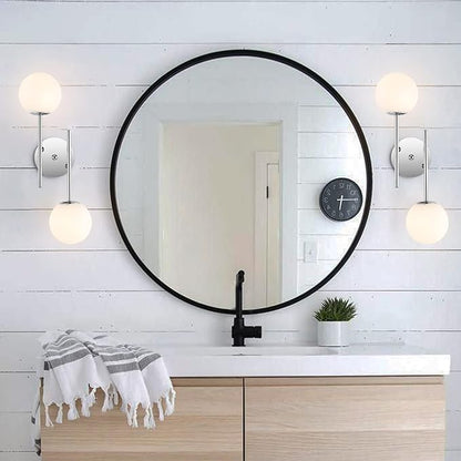 BYOLIIMA Modern Chrome Wall Sconce, 7.5" W x 20" H, G9 Base, Fully Dimmable, Ideal for Bathroom, Kitchen, Living Room, Office