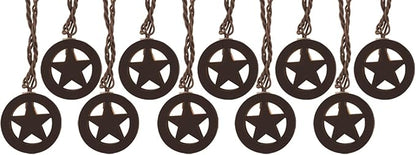 Litex Industries: 8.8-ft Plug-in Bronze Outdoor Star String Light with 10 White-Light Incandescent Mini Bulbs
