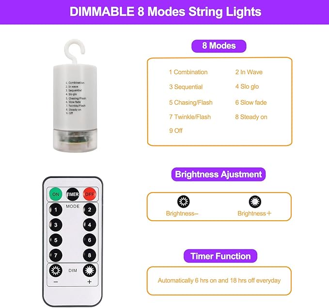 Battery Operated Curtain Lights,9.8ft×9.8ft 300 LED Curtain Lights with Remote Timer 8 Modes, Waterproof Hanging Fairy Lights for Outdoor Indoor Wedding Christmas Decor (Warm White)