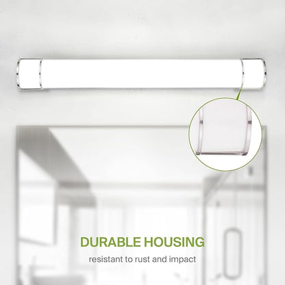 ASD LED 48" Vanity Flush Mount Light Fixture, Linear Bathroom Lighting Bar | 3CCT, Dimmable, Energy Star, ETL Listed | 35W 3200LM 3000-5000K 120V | Long Bath Wall Sconce Over Mirror | Nickel, 4 Pack