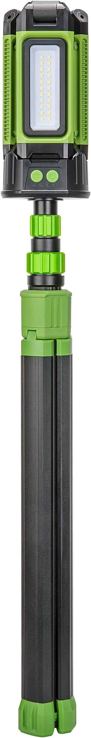 PowerSmith Rechargeable Work Light with Stand 4500 Lumen, Durable Metal Tripod Construction, Metal Light Panels, 72" Tall (PWLR045T)