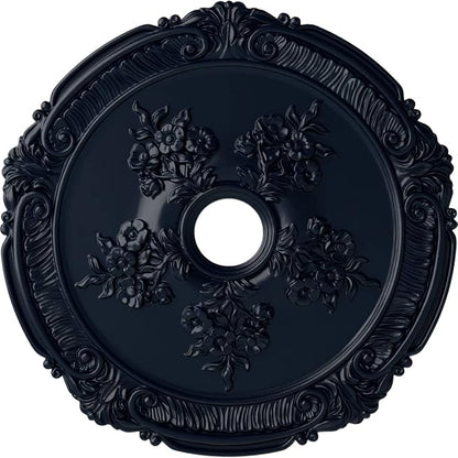 26"OD x 3 3/4"ID x 1 1/2"P Attica with Rose Ceiling Medallion (Fits Canopies up to 4 1/2"), Hand-Painted Midnight Dream