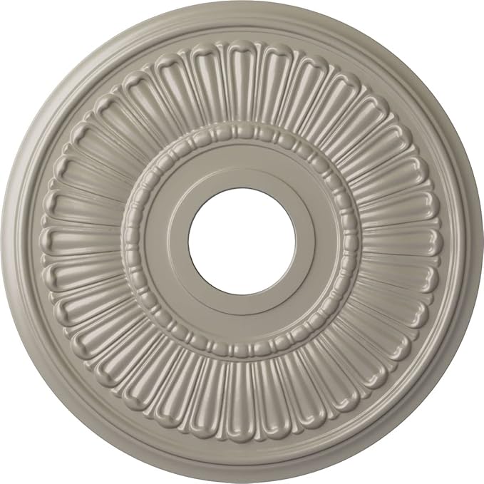Ekena Millwork CM16MLPWS 16"OD X 3 5/8"ID X 3/4"P Melonie Ceiling Medallion Fits Canopies Up to 6 3/8", Pearl White