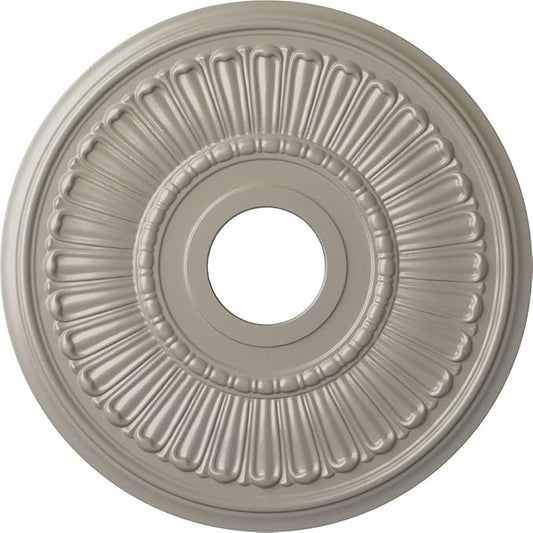 Ekena Millwork CM16MLPWS 16"OD X 3 5/8"ID X 3/4"P Melonie Ceiling Medallion Fits Canopies Up to 6 3/8", Pearl White