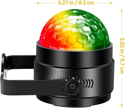 Litake Party Lights,Strobe Lights for Parties,Sound Activated Disco Ball Lights with Remote,RGB 7 Colors Changing Disco DJ Lights for Home Party Room Dance Club Xmas Birthday Wedding Show -2 Packs