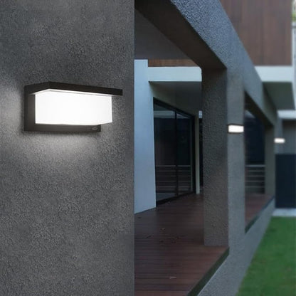 Sytmhoe 5000K Daylight White Outdoor Wall Sconce Lights, LED Exterior Light Fixture Wall Mount Ip65 Waterproof, Wall Porch Light for Garage Walkway Hallway Backyard Garden(1 Pack)