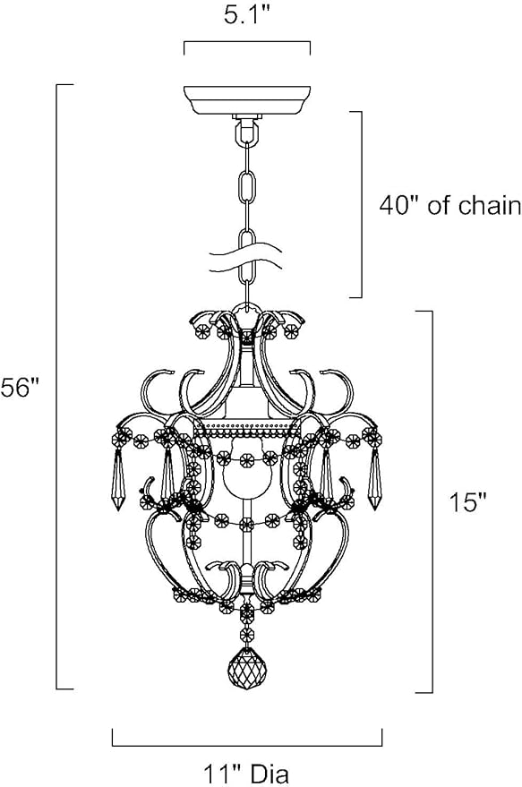 Edvivi Amorette Mini Chandelier Crystal, 1 Light Modern Elegant Glam Ceiling Light Fixture Antique Bronze, Adjustable Hanging Lighting for Closet, Bedroom, Girls Room, Kitchen Island