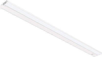 Getinlight 48-inch 3 Color Levels LED Under Cabinet Lighting, Hardwired or Plugged-in, Selectable White 2700K/3000K/4000K, Dimmable, White Finished, IN-0210-6