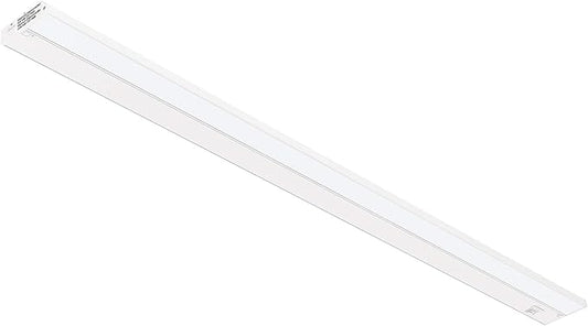 Getinlight 48-inch 3 Color Levels LED Under Cabinet Lighting, Hardwired or Plugged-in, Selectable White 2700K/3000K/4000K, Dimmable, White Finished, IN-0210-6