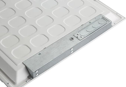 Lithonia Lighting CPX 2x4 LED Flat Panel Light, 2 ft. x 4 ft. LED Light Panel, Ceiling Lighting Fixture for Shop Lighting, 4000 Lumens, 4000K Cool White, Non-Dimming, Smooth Satin Lens, 2-Pack