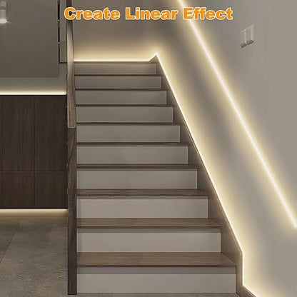 Tatazone Smart White COB Led Strip Light with Remote, 32.8ft 3000K Bright Warm White WiFi COB Light Strip Compatible with Alexa Google, Dimmable Indoor Led Lights for Cabinet, Room, 2 Rolls of 16.4ft