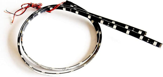 SOCAL-LED LIGHTING 60cm 24" Purple Flexible LED Strips High Power Bright 5050 12 SMD Car DRL Under Dash Accent Light, Waterproof, Cuttable, Pack of 2