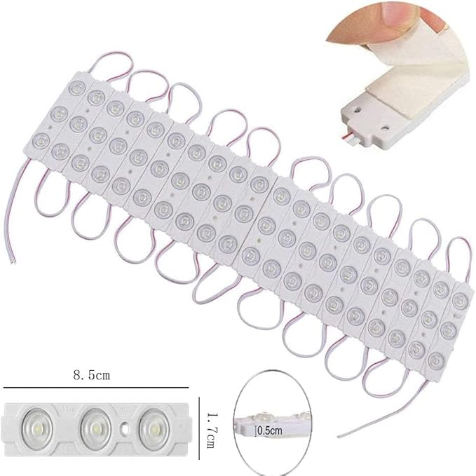 ROYFACC 120 LED Van Light Car Interior Light Bright White Lighting Dome Lamp Ceiling Work Lights Kit for Van Truck Auto Car Vehicle Caravan DC 12V (40 Modules, White)