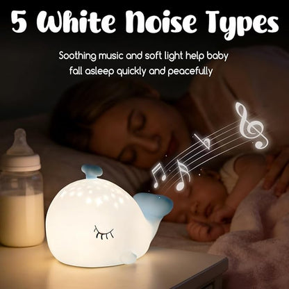 Cute Night Light Gifts for Kids, 7 Colors Blue Whale Toys Cute Lamp,Soft Silicone Baby Night Light,Silicone Whale Rechargeable Nightlight for Kid Kawaii Room Decor