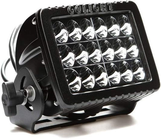 Golight|GXL Performance Spotlight LED Permanent Mount Flood Light For Work Trucks, Boats, RVs and More Marine Grade - Black