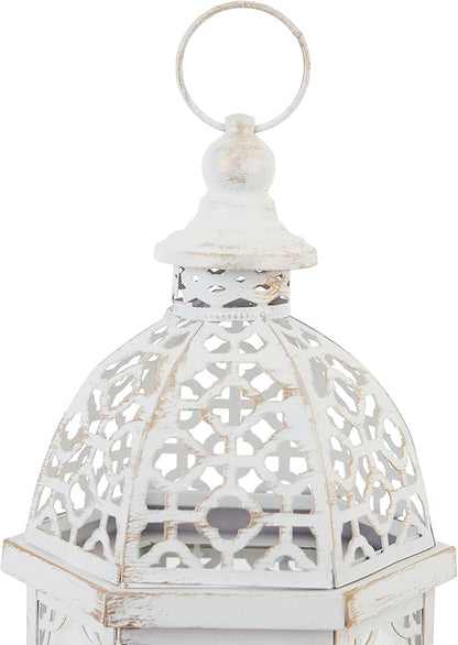 Zingz & Thingz Fancy Antique Style Candle Lantern Holder, Decorative Light Home Decor, 15.75" Tall, Graceful Lantern