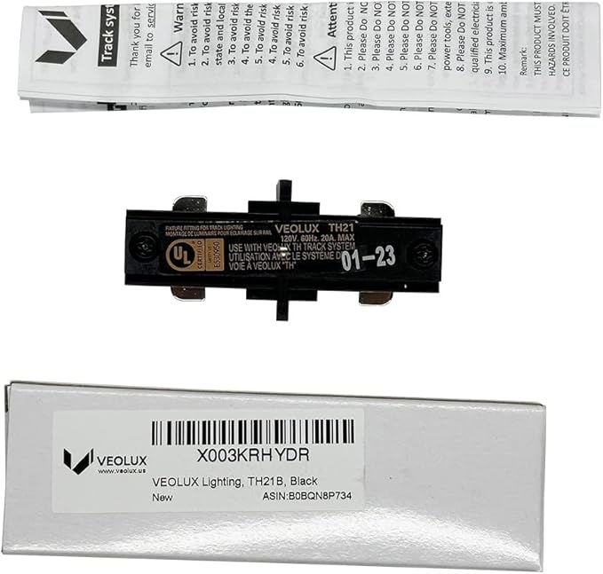 Lighting, H Track I Connector in Black