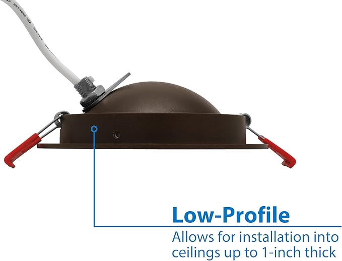 NICOR Lighting DGF43120SRDOB DGF4(v3) Canless Downlight, 4 Inches, Oil-Rubbed Bronze