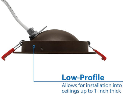 NICOR Lighting DGF43120SRDOB DGF4(v3) Canless Downlight, 4 Inches, Oil-Rubbed Bronze