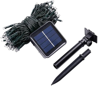 Joomer Solar String Lights, 39FT 100LED Solar Powered Outdoor Fairy Lights, Waterproof 8 Modes Twinkle String Light for Garden Patio Yard Tree Wedding Christmas Decor (White)