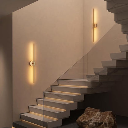 JOFIOS Battery Operated Wall Sconces Set of 2, 360°Rotation Wireless Rechargeable Wall Lights: Dimmable Detachable Wall Lamp with Remote Control, 3000K-6000K Infinite Dimming Wall Sconce 34.7 Inch